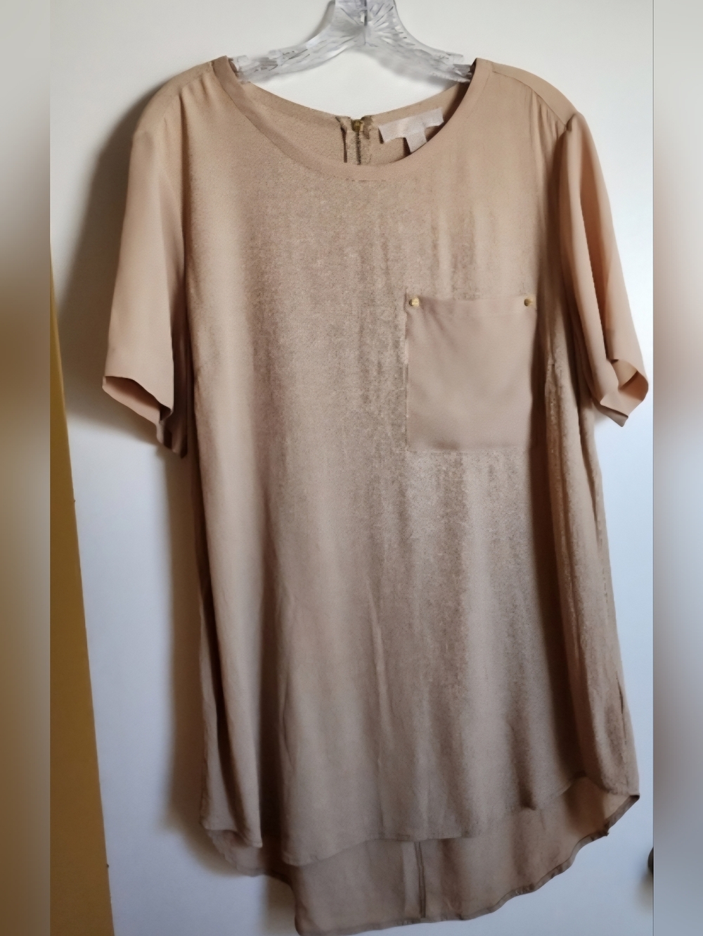 Michael Kors Tan Women's Flowy TUNIC EUC SZ 14 100% Viscose